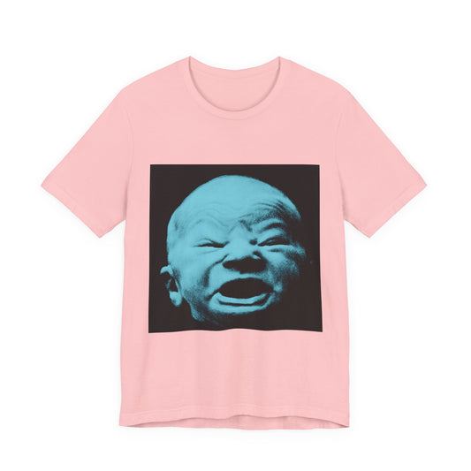 "Crash Out" In Pink on Bella+Canvas 3001 Unisex T-Shirt by Official Blue Baby